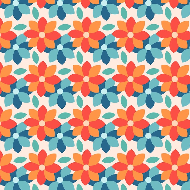 Fondo de diseño de patrones florales sin costuras