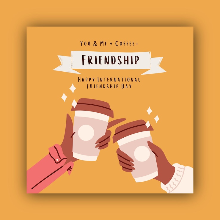 Vector fondo de diseño plano del día de la amistad vectorial