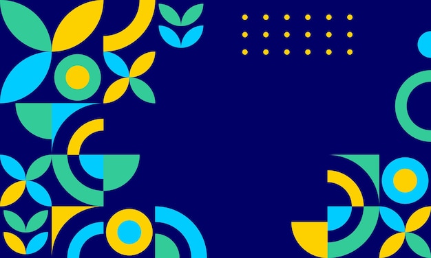 fondo de diseño plano de mosaico abstracto