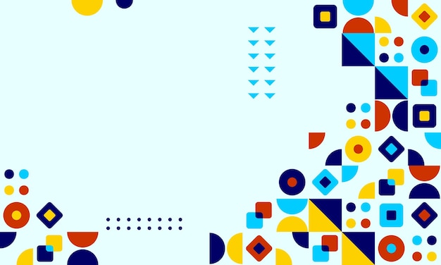 fondo de diseño plano de mosaico abstracto