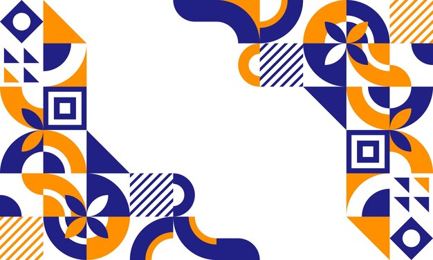 fondo de diseño plano de mosaico abstracto