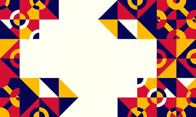 fondo de diseño plano de mosaico abstracto