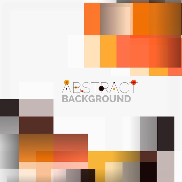Fondo de diseño de plantilla de bloques vectoriales abstractos formas geométricas simples en líneas rectas blancas y rectángulos