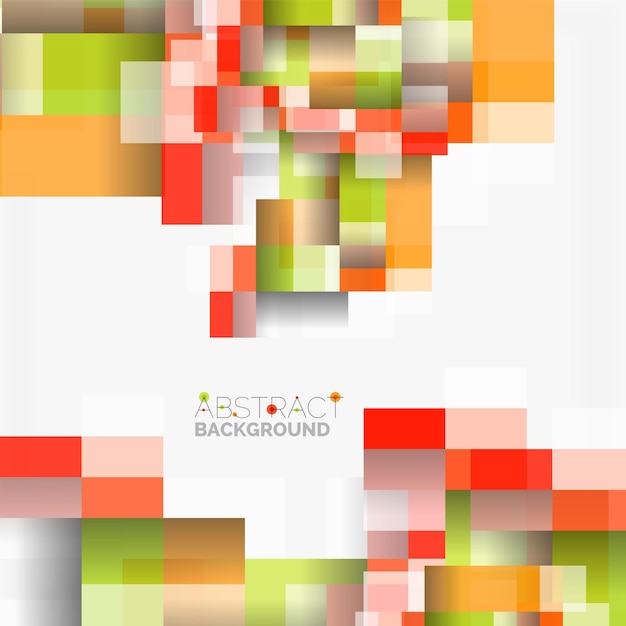 Fondo de diseño de plantilla de bloques vectoriales abstractos formas geométricas simples en líneas rectas blancas y rectángulos