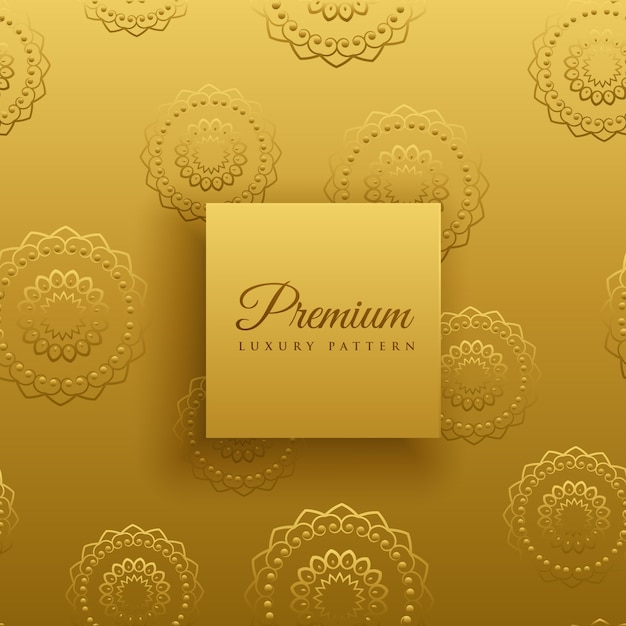 Fondo de diseño premium de mandala