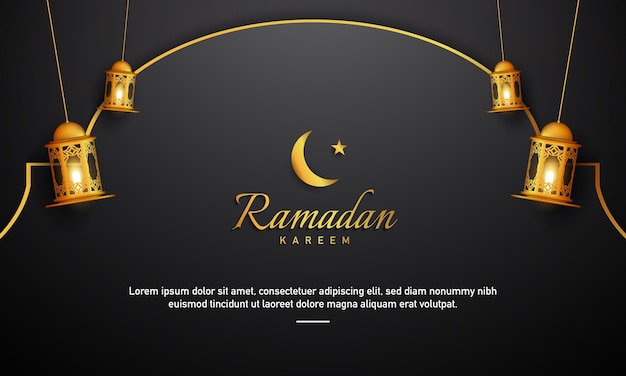 Fondo con diseño de ramadán