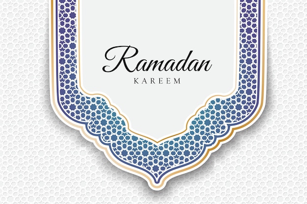 Vector fondo de diseño de tarjeta de saludos islámicos ramadan kareem con linternas