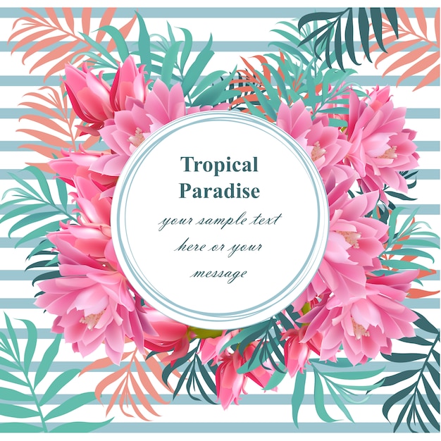 Fondo con diseño tropical