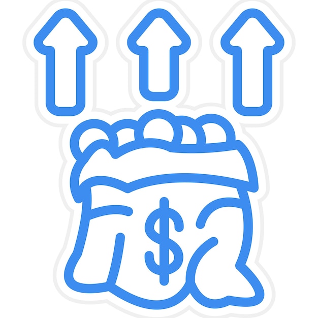 Fondo de diseño vectorial que eleva el estilo del icono