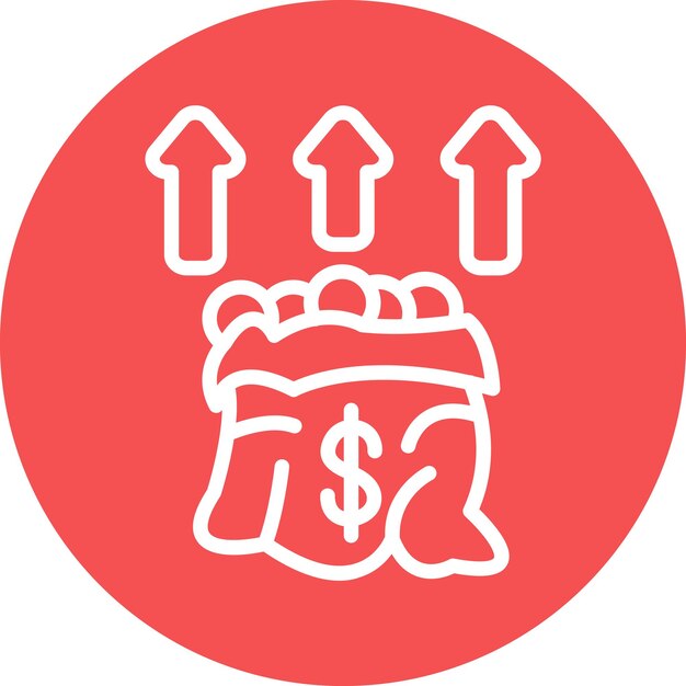 Fondo de diseño vectorial que eleva el estilo del icono