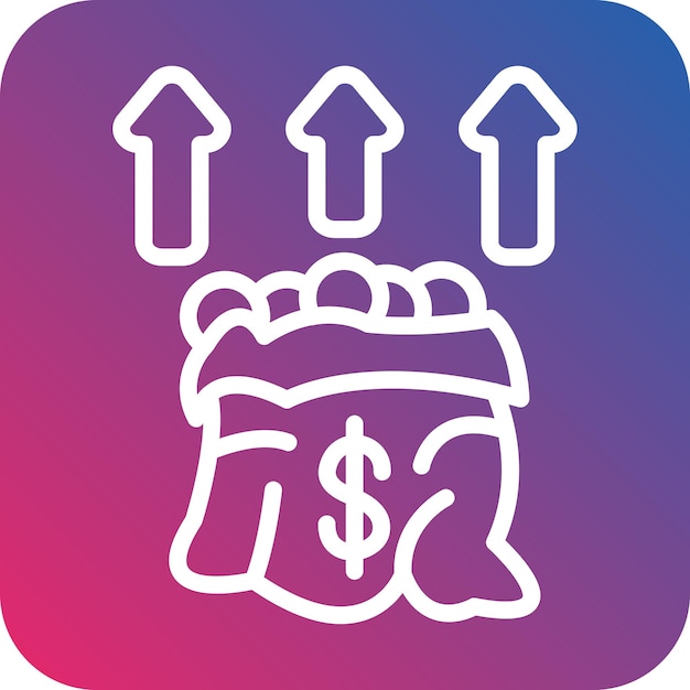 Fondo de diseño vectorial que eleva el estilo del icono