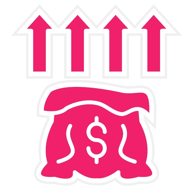 Fondo de diseño vectorial que eleva el estilo del icono