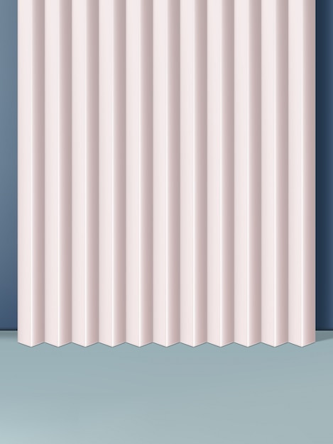 Vector fondo de disparo de estudio de formas geométricas mínimas. rosa y gris