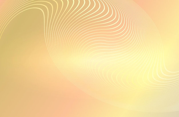 Fondo dorado abstracto de seda beige o crudo suave elegante y delicado con hermosas líneas doradas boke círculo borroso para carteles de crema cosmética pancartas y folletos Eps10 ilustración vectorial