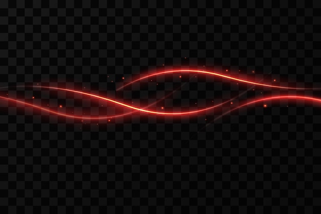 Fondo dorado líneas onduladas de efecto de luz de fuego.