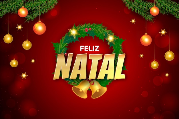 Fondo dorado de lujo feliz natal premium