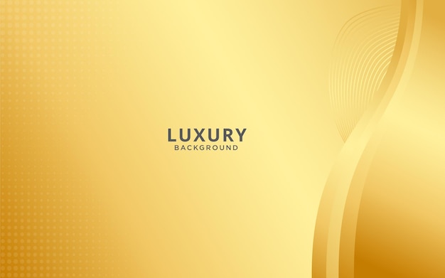 Fondo dorado de lujo con textura o ilustración de fondo dorado elegante