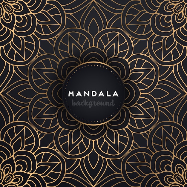 Fondo dorado con mandala