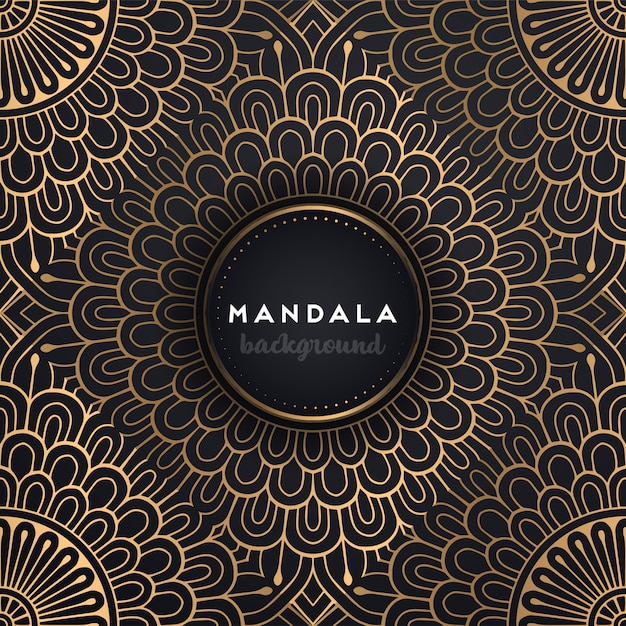 Fondo dorado con mandala