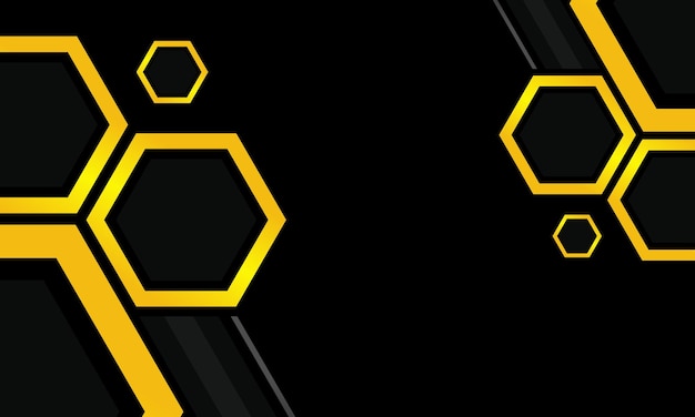 Fondo dorado negro telón de fondo de forma geométrica para presentaciones comerciales y diapositivas