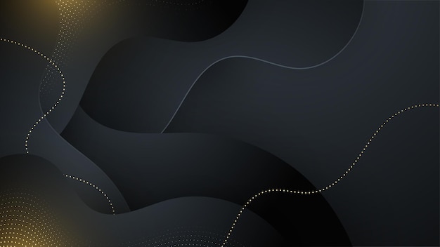 Fondo dorado negro