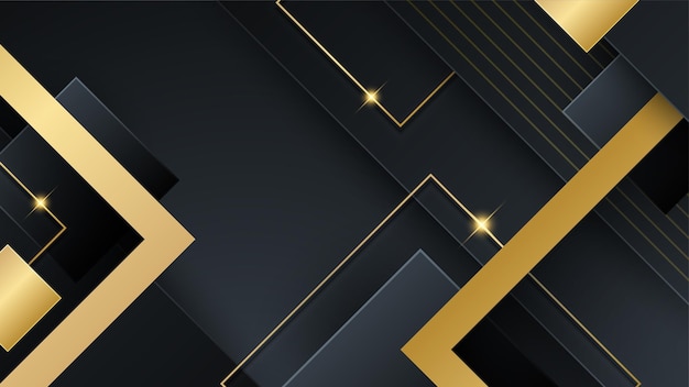 Fondo dorado negro