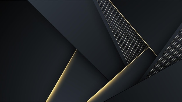Fondo dorado negro