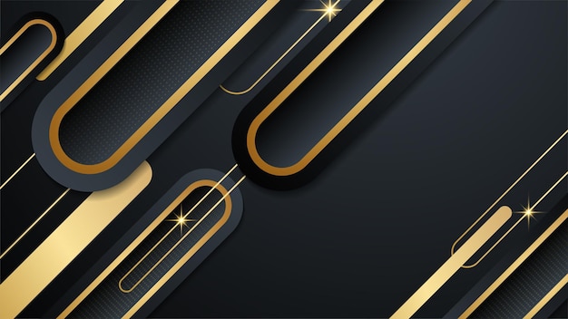 Fondo dorado negro