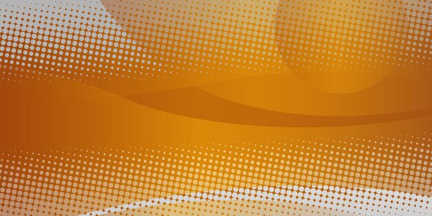 Fondo dorado de patrón abstracto con círculos y puntos de semitono. Señalamiento dorado y fondo de puntos con degradado. Patrón de papel tapiz vectorial fondo abstracto papel tapiz moderno gráfico futurista.