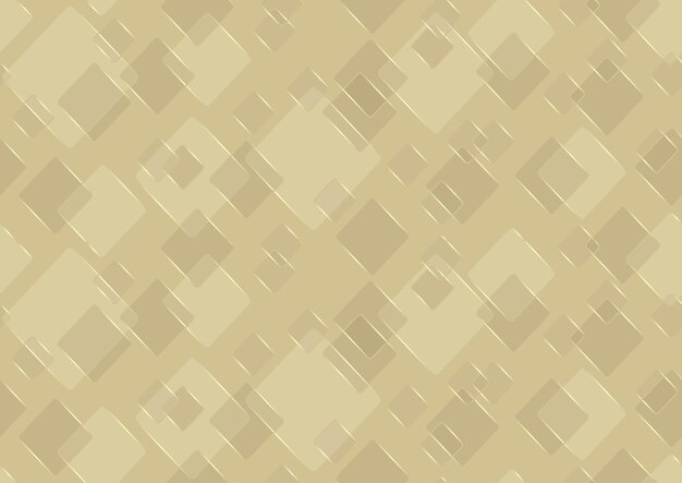 Fondo dorado repetitivo con un patrón de cuadrados redondeados