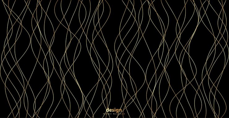 Vector fondo dorado textura de diseño de lujo flujo gráfico de curva elegante