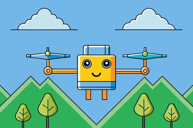 El fondo del dron es un árbol.