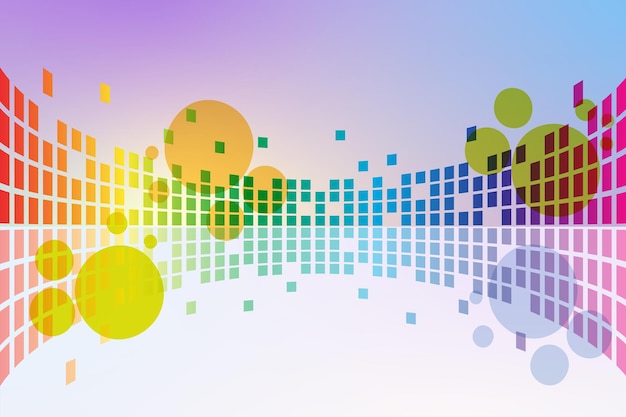 fondo de ecualizador de música colorido para fiestas activas