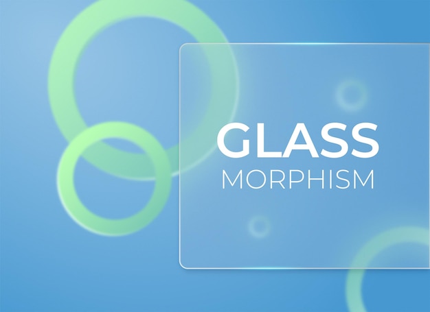Fondo de efecto de gradiente de glassmorphism vectorial realista