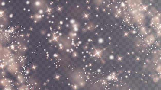 Fondo de efecto de luces de luz bokeh Blanco png luz de polvo Fondo de Navidad de polvo brillante