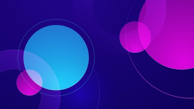 Fondo de efecto de luz de movimiento dinámico azul rosa colorido con círculos Patrón de movimiento de velocidad tecnológica para diseño de pancartas o carteles Movimiento de alta velocidad abstracto moderno Ilustración vectorial
