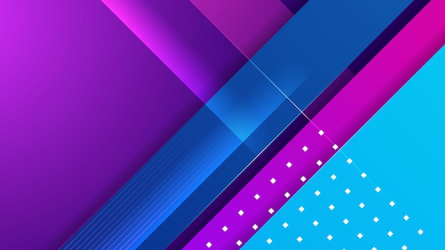 Fondo de efecto de luz de movimiento dinámico azul rosa colorido Patrón de movimiento de velocidad tecnológica para diseño de pancartas o carteles Movimiento abstracto moderno de alta velocidad Ilustración vectorial