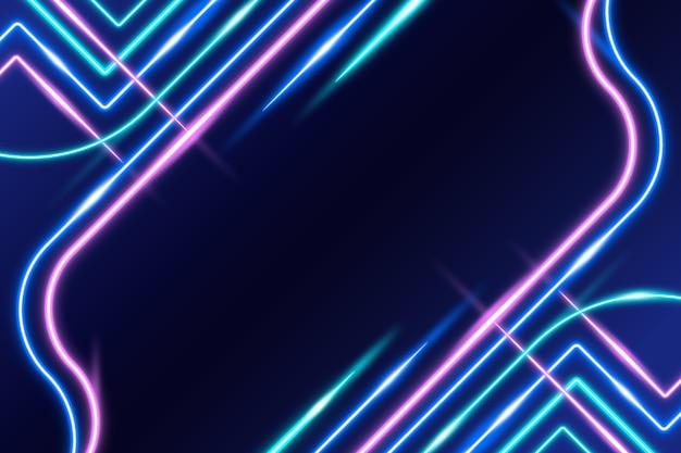 Fondo de efecto de luz de neón degradado