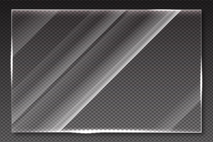 Vector fondo con efecto de vidrio realista