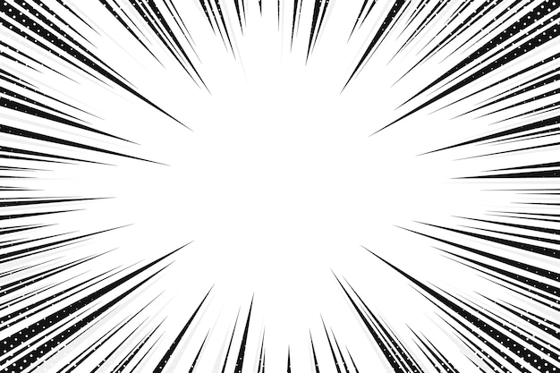 Fondo con efecto de zoom dibujado a mano