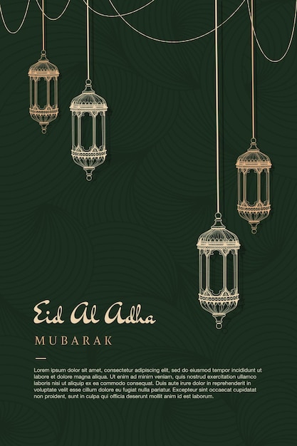 Vector fondo de eid al adha