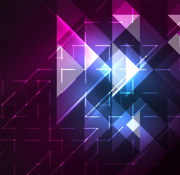 Fondo eléctrico cósmico con brillantes impulsos eléctricos del plexo brillante Fondo de pantalla de tecnología vectorial