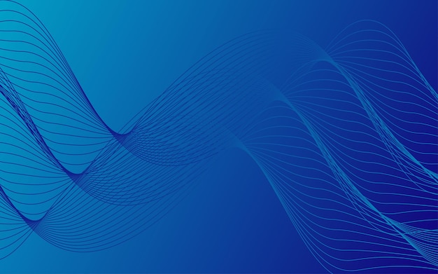 El fondo elegante y abstracto con líneas fluidas y olas