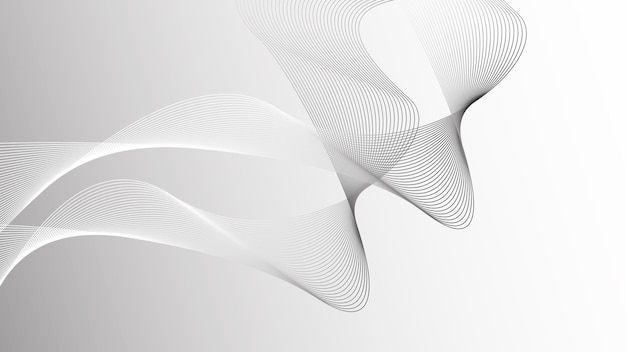 El fondo elegante y abstracto con líneas fluidas y olas