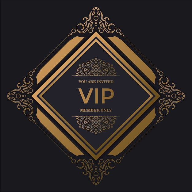 Fondo elegante adorno VIP dorado