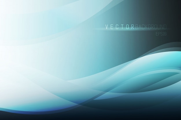 Fondo elegante del extracto del vector. Fondo abstracto azul de la onda.