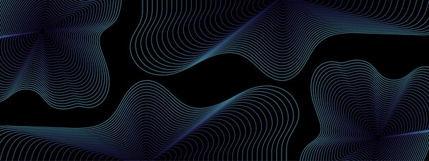 Fondo elegante vectorial con ondas abstractas