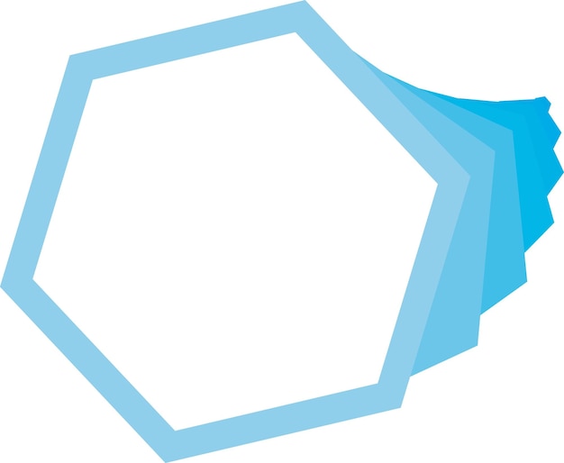 Vector fondo de elemento de diseño de forma de hexágono aislado