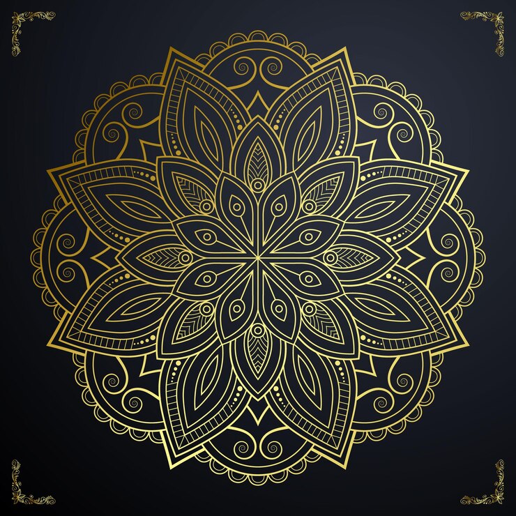 Fondo y elemento étnico decorativo mandala de lujo.