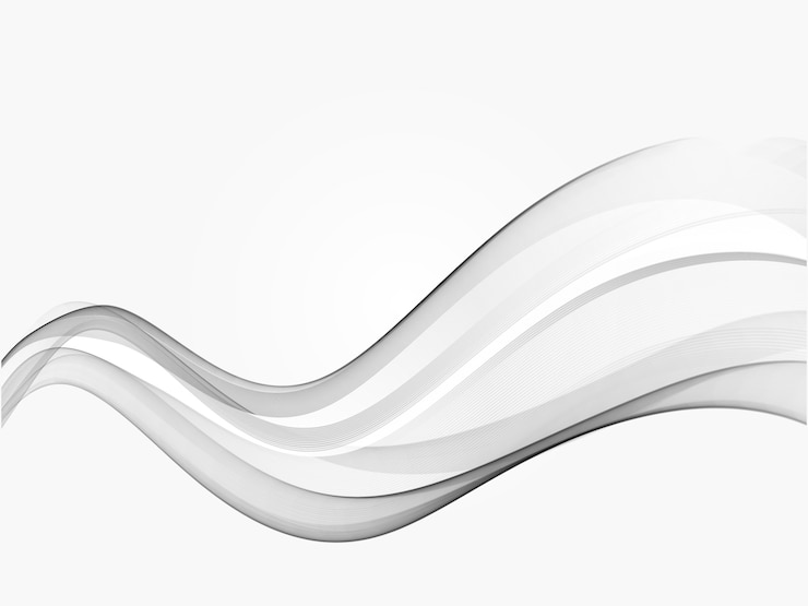 Vector fondo de elemento de línea degradado gris abstracto de onda.